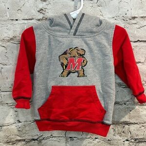 24 month Maryland Terps hooded sweatshirt